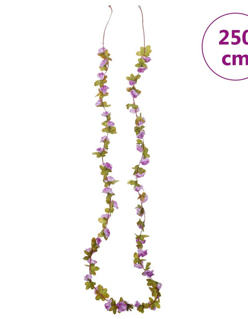 Încărcați imaginea în vizualizatorul Galerie, Ghirlande de flori artificiale, 6 buc., violet deschis, 250 cm - Lando
