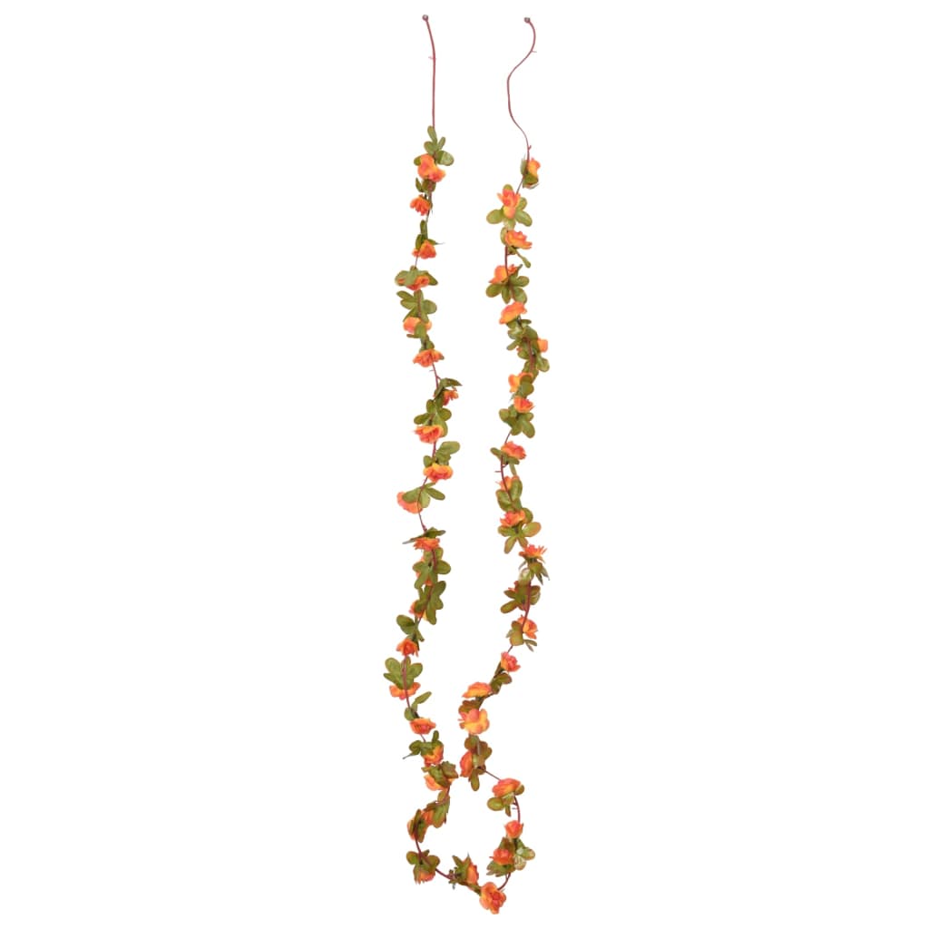 Ghirlande de flori artificiale, 6 buc., portocaliu, 250 cm - Lando