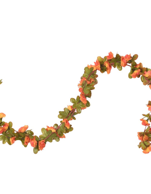 Încărcați imaginea în vizualizatorul Galerie, Ghirlande de flori artificiale, 6 buc., portocaliu, 250 cm - Lando
