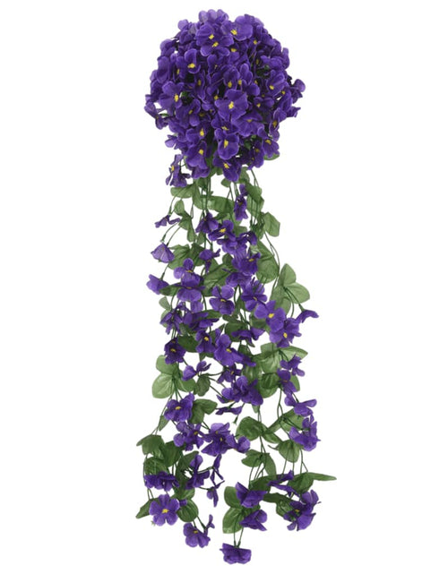 Загрузите изображение в средство просмотра галереи, Ghirlande de flori artificiale, 3 buc., violet închis, 85 cm - Lando
