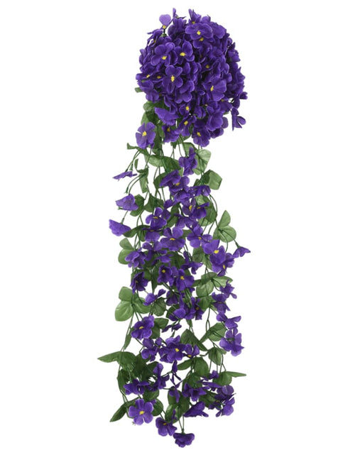 Încărcați imaginea în vizualizatorul Galerie, Ghirlande de flori artificiale, 3 buc., violet închis, 85 cm - Lando

