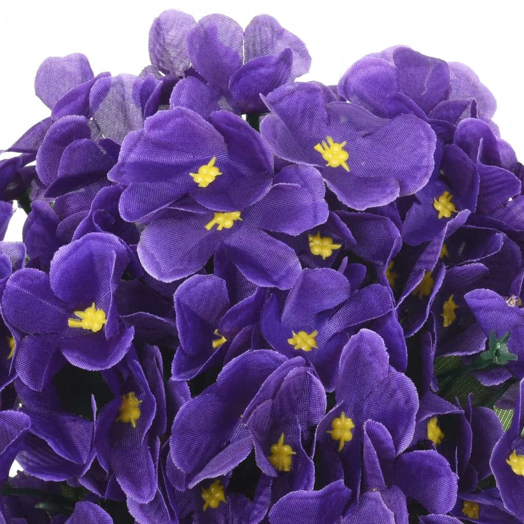 Ghirlande de flori artificiale, 3 buc., violet închis, 85 cm - Lando