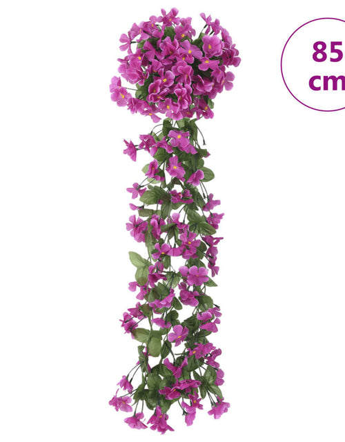 Încărcați imaginea în vizualizatorul Galerie, Ghirlande de flori artificiale, 3 buc., violet deschis, 85 cm - Lando
