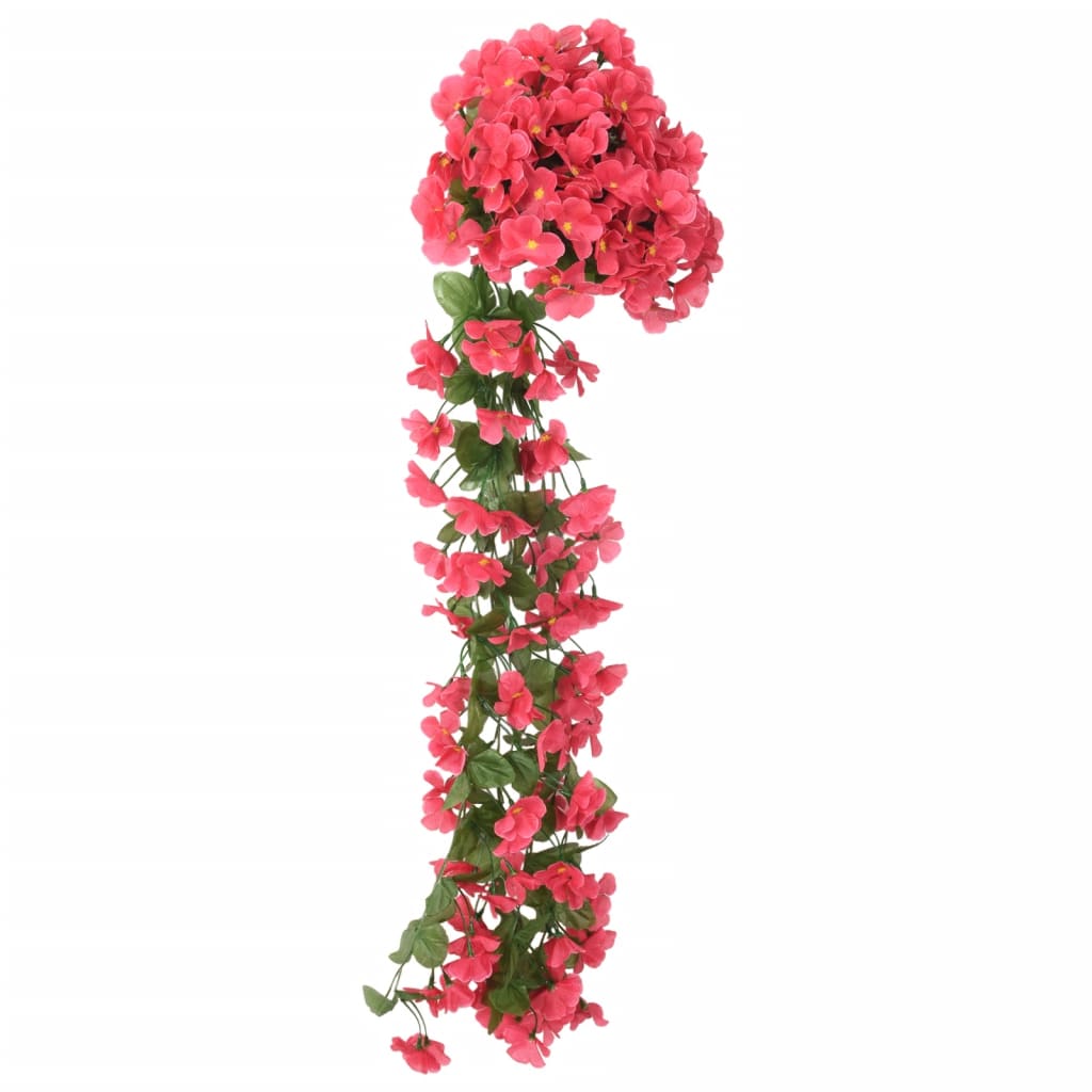 Ghirlande de flori artificiale, 3 buc., roze, 85 cm - Lando