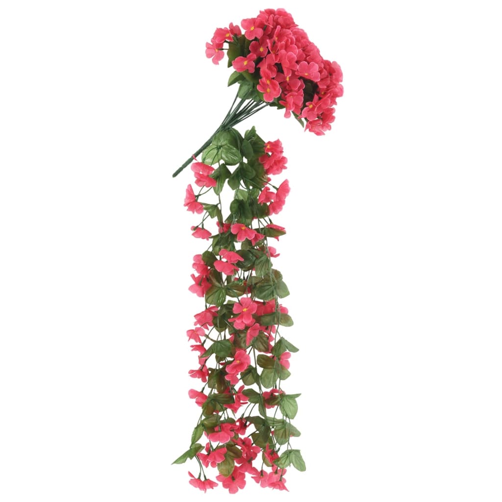 Ghirlande de flori artificiale, 3 buc., roze, 85 cm - Lando