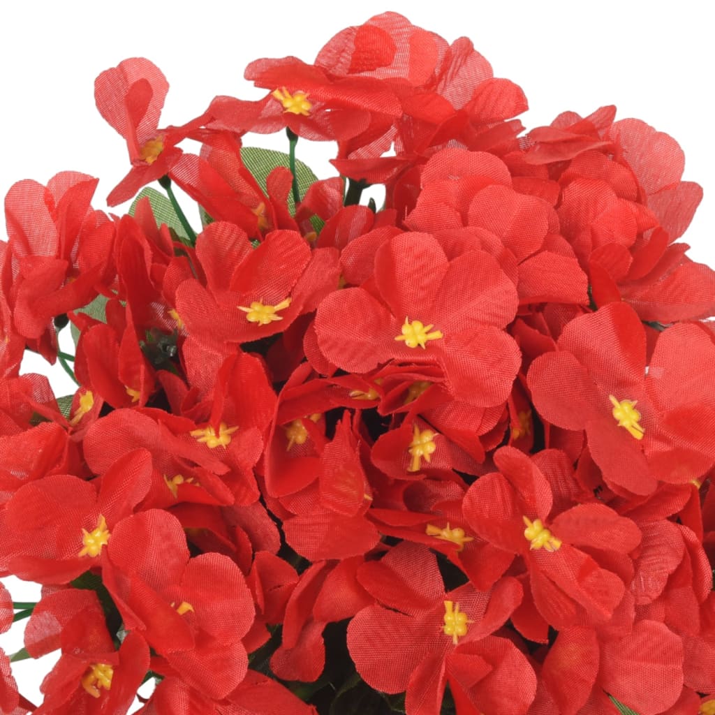 Ghirlande de flori artificiale, 3 buc., roșu, 85 cm - Lando