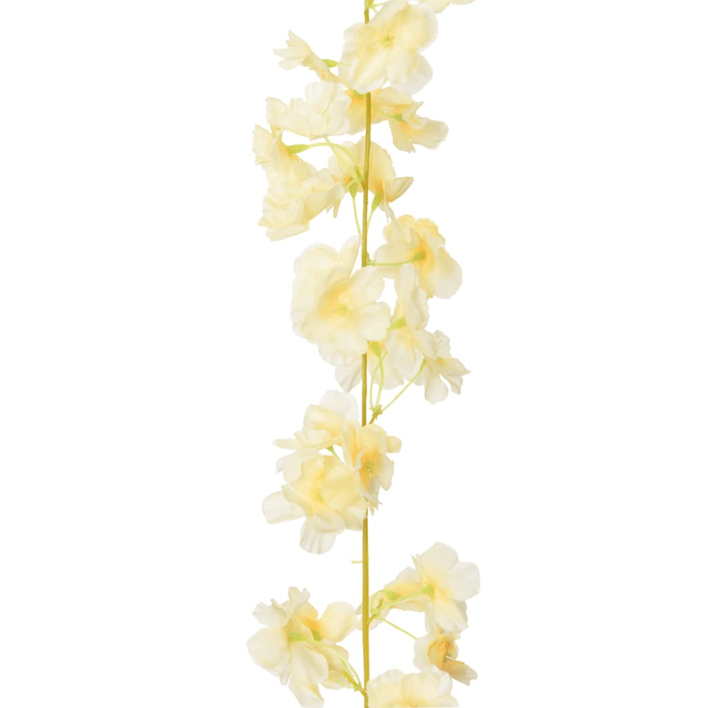 Ghirlande de flori artificiale, 6 buc., șampanie, 180 cm - Lando