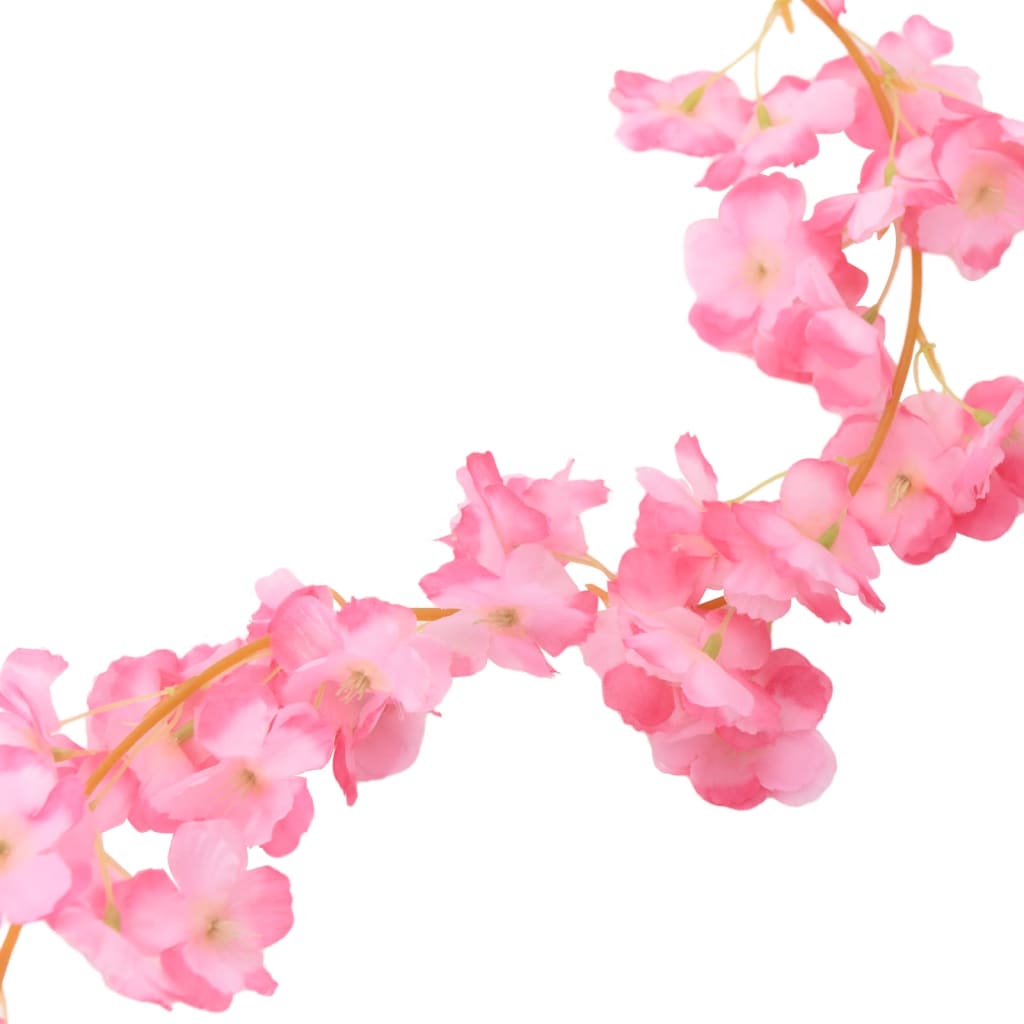 Ghirlande de flori artificiale, 6 buc., roz închis, 180 cm - Lando