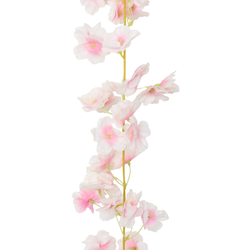 Ghirlande de flori artificiale, 6 buc., roz deschis, 180 cm - Lando