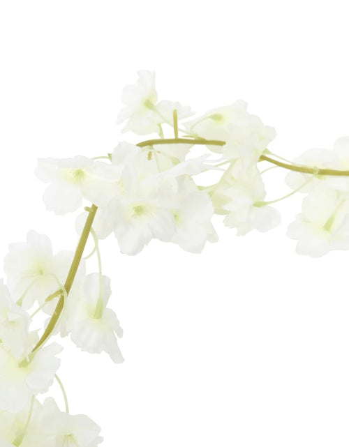 Încărcați imaginea în vizualizatorul Galerie, Ghirlande de flori artificiale, 6 buc., alb, 180 cm - Lando
