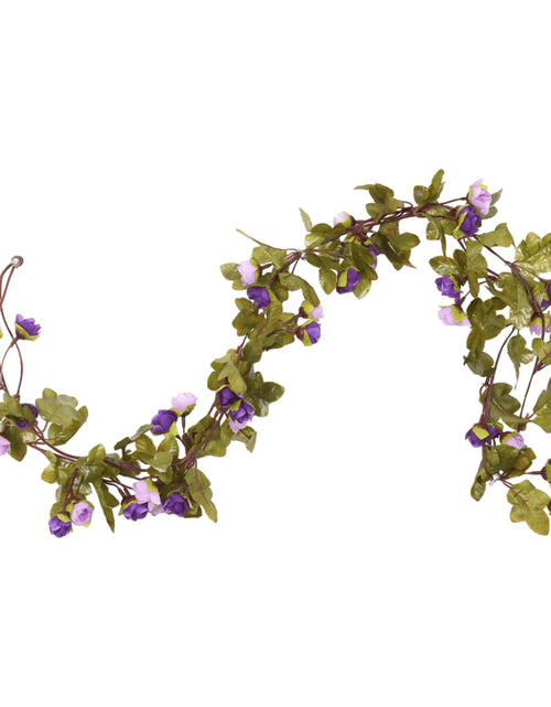 Загрузите изображение в средство просмотра галереи, Ghirlande de flori artificiale, 6 buc., violet deschis, 215 cm - Lando
