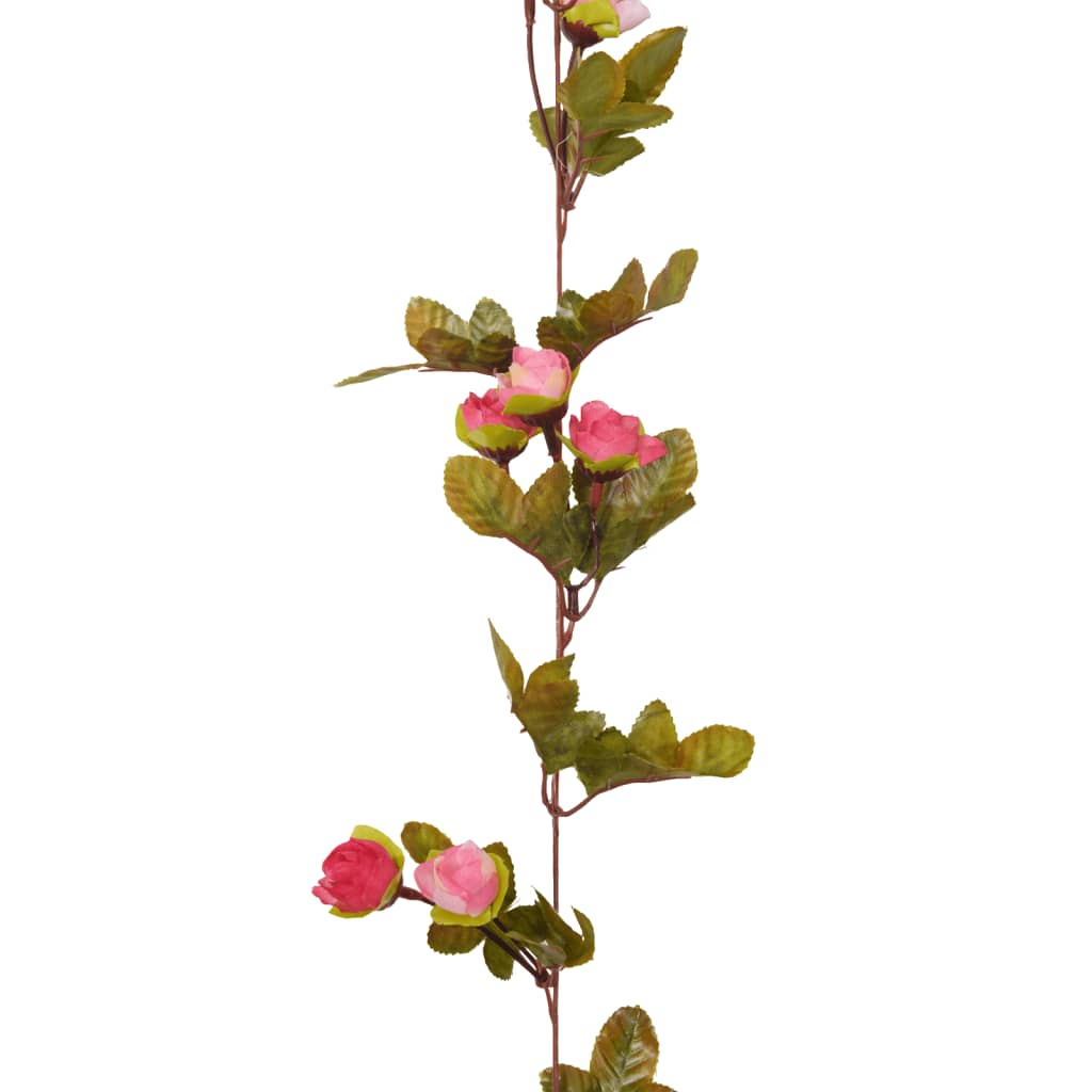 Ghirlande de flori artificiale, 6 buc., roze, 215 cm - Lando