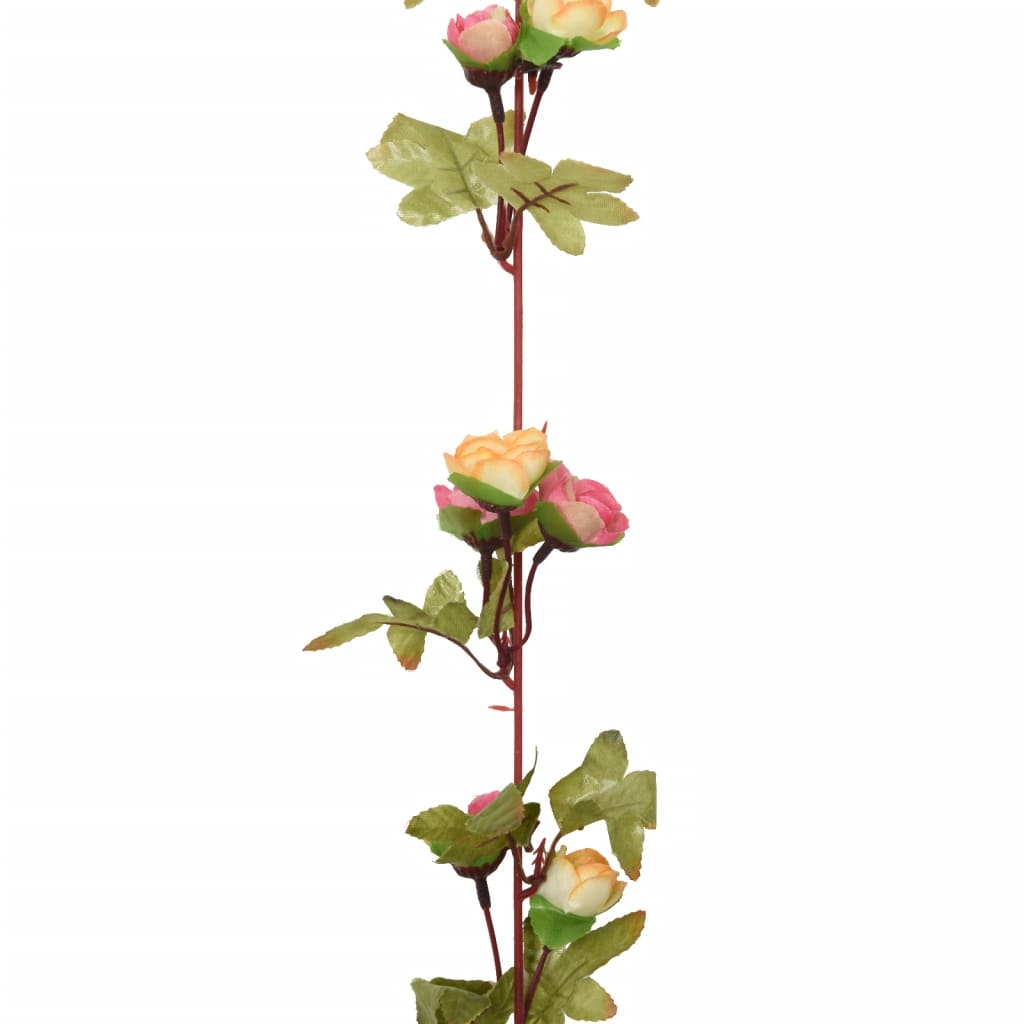 Ghirlande de flori artificiale, 6 buc., roz, 215 cm - Lando