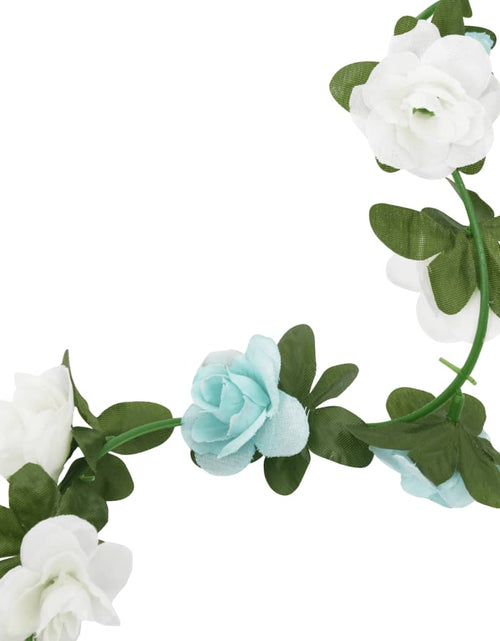 Загрузите изображение в средство просмотра галереи, Ghirlande de flori artificiale, 6 buc. albastru și alb, 240 cm - Lando
