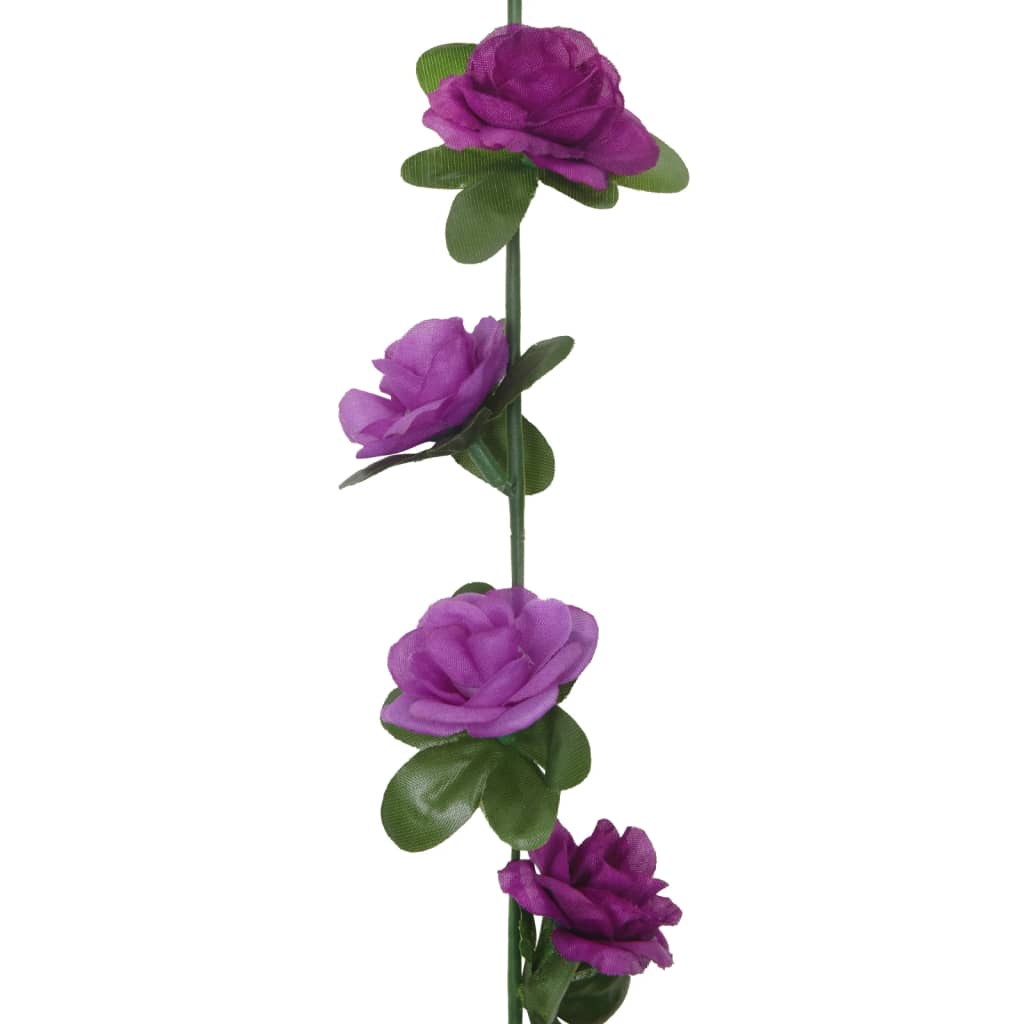 Ghirlande de flori artificiale, 6 buc., violet deschis, 240 cm - Lando