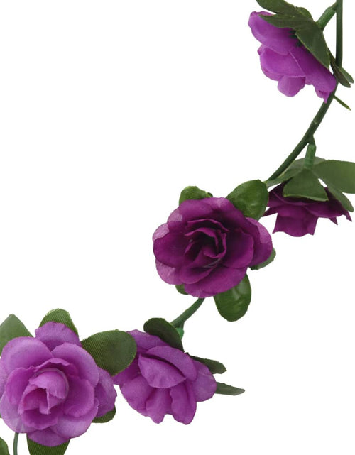Încărcați imaginea în vizualizatorul Galerie, Ghirlande de flori artificiale, 6 buc., violet deschis, 240 cm - Lando
