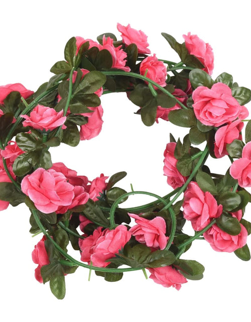 Încărcați imaginea în vizualizatorul Galerie, Ghirlande de flori artificiale, 6 buc., roșu roz, 240 cm - Lando
