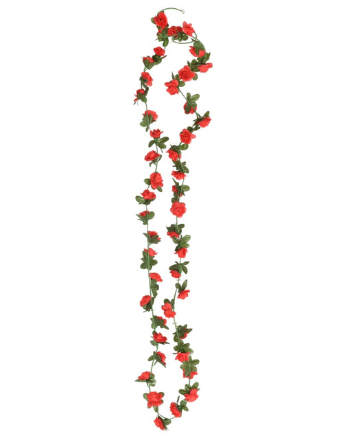 Încărcați imaginea în vizualizatorul Galerie, Ghirlande de flori artificiale, 6 buc., roșu, 240 cm - Lando
