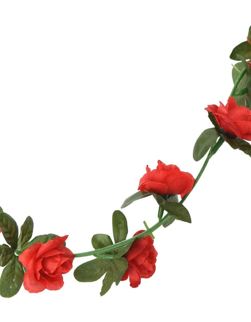 Загрузите изображение в средство просмотра галереи, Ghirlande de flori artificiale, 6 buc., roșu, 240 cm - Lando
