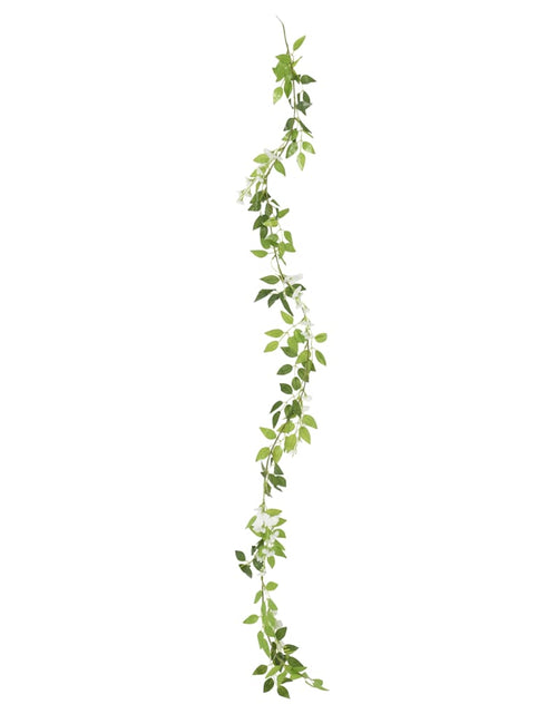 Încărcați imaginea în vizualizatorul Galerie, Ghirlande de flori artificiale, 6 buc., alb, 200 cm - Lando
