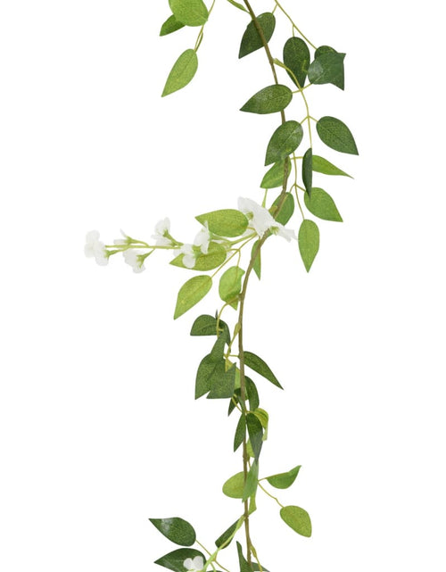 Încărcați imaginea în vizualizatorul Galerie, Ghirlande de flori artificiale, 6 buc., alb, 200 cm - Lando
