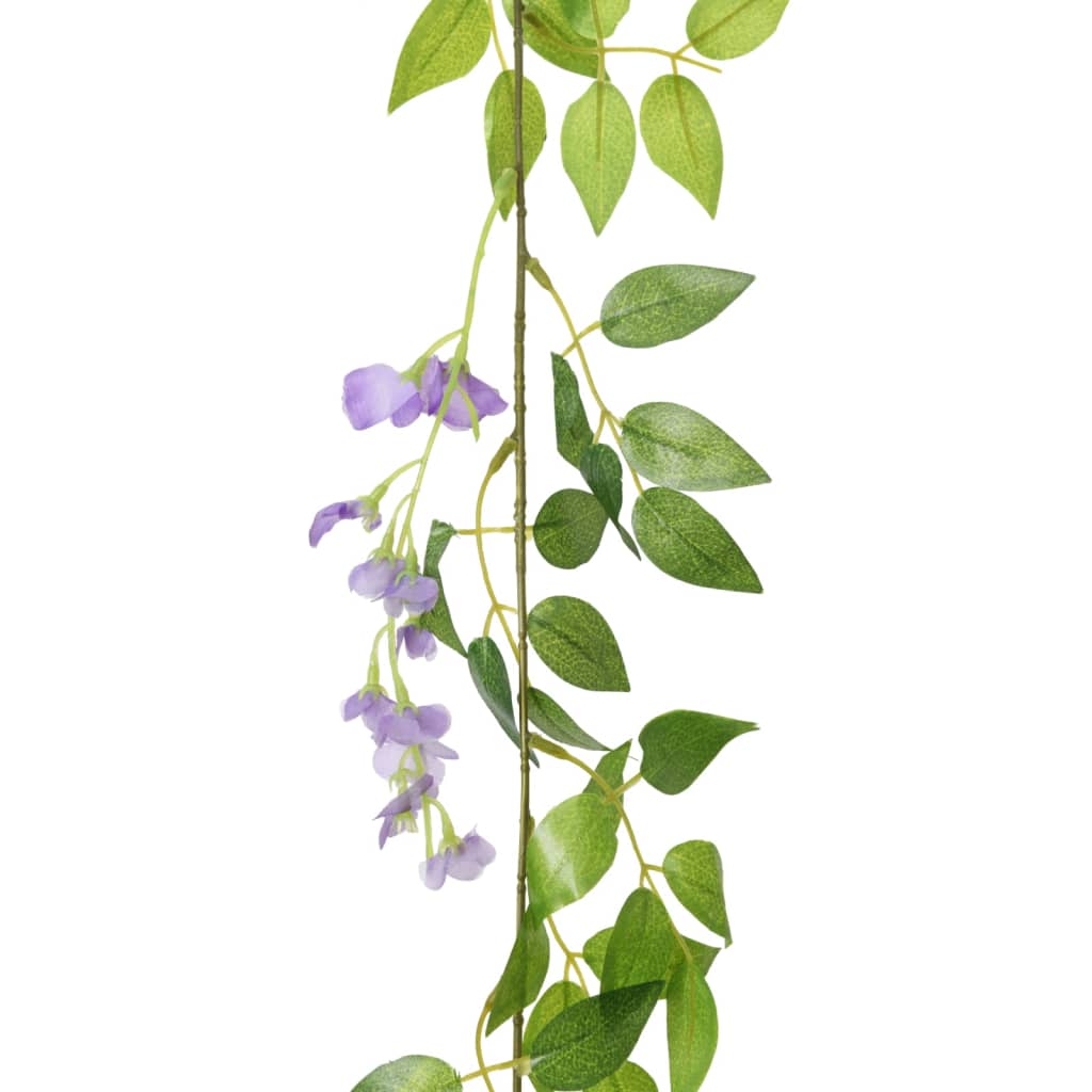 Ghirlande de flori artificiale, 6 buc., violet, 200 cm - Lando