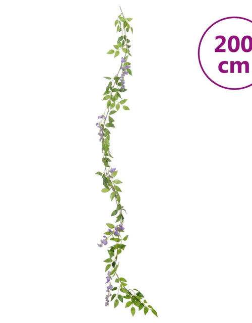 Încărcați imaginea în vizualizatorul Galerie, Ghirlande de flori artificiale, 6 buc., violet, 200 cm - Lando
