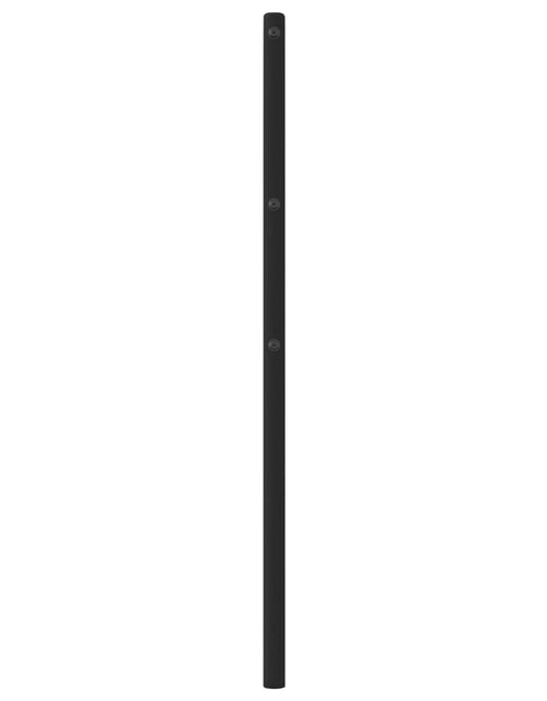 Загрузите изображение в средство просмотра галереи, Tăblie de pat metalică, negru, 193 cm - Lando
