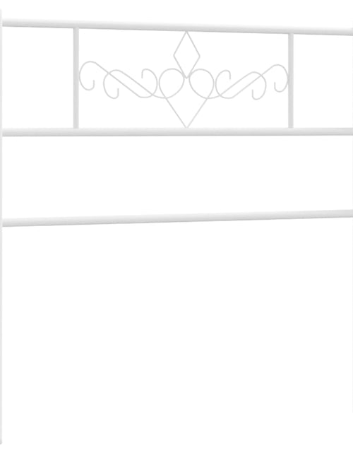 Загрузите изображение в средство просмотра галереи, Tăblie de pat metalică, alb, 80 cm - Lando
