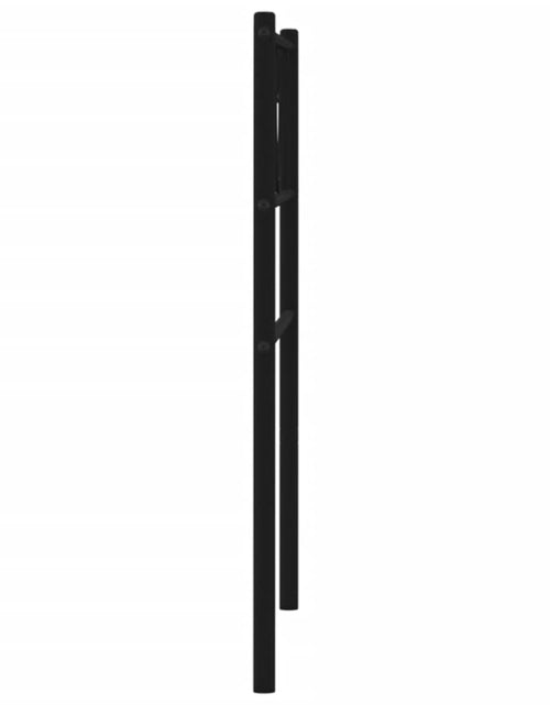 Загрузите изображение в средство просмотра галереи, Tăblie de pat metalică, negru, 107 cm - Lando
