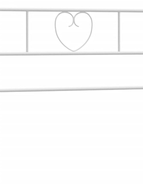 Загрузите изображение в средство просмотра галереи, Tăblie de pat metalică, alb, 75 cm - Lando
