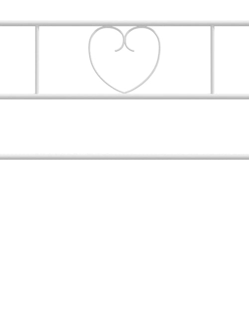 Загрузите изображение в средство просмотра галереи, Tăblie de pat metalică, alb, 75 cm - Lando
