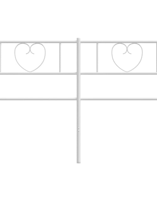 Загрузите изображение в средство просмотра галереи, Tăblie de pat metalică, alb, 160 cm - Lando
