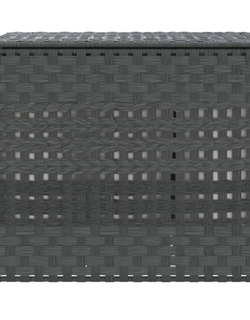 Încărcați imaginea în vizualizatorul Galerie, Coș de rufe cu roți, gri, 66x35x60 cm, ratan - Lando

