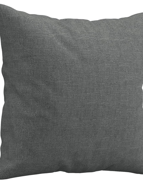 Încărcați imaginea în vizualizatorul Galerie, Canapea cu 3 locuri cu pernuțe, gri închis, 180 cm, textil - Lando
