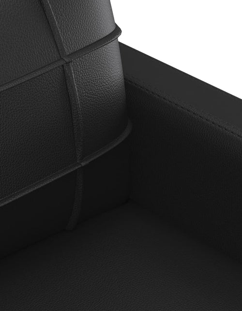 Загрузите изображение в средство просмотра галереи, Set de canapele cu perne, 2 piese, negru, piele ecologică - Lando
