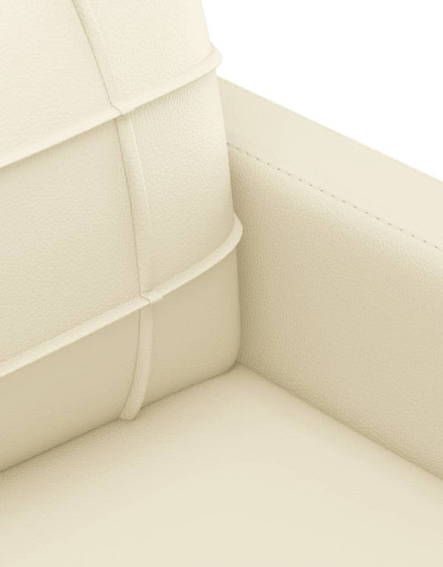 Încărcați imaginea în vizualizatorul Galerie, Set de canapele cu perne, 2 piese, crem, piele ecologică - Lando
