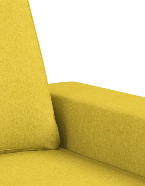 Încărcați imaginea în vizualizatorul Galerie, Set de canapele, 3 piese, galben deschis, textil - Lando
