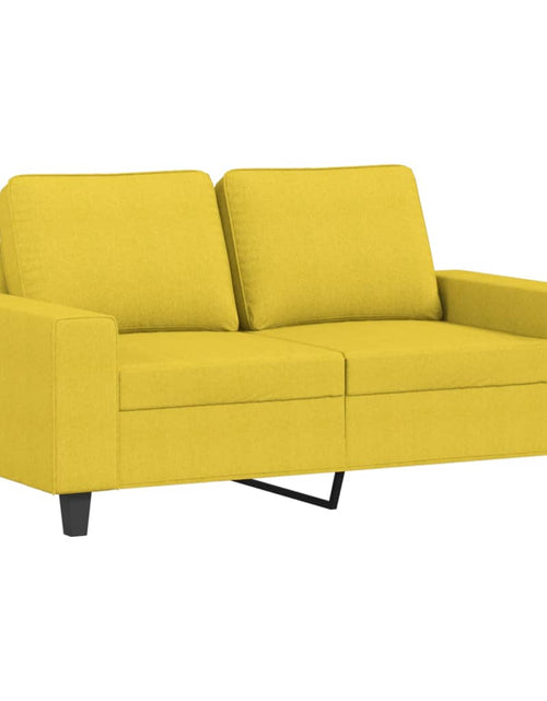 Încărcați imaginea în vizualizatorul Galerie, Set de canapele, 2 piese, galben deschis, textil - Lando
