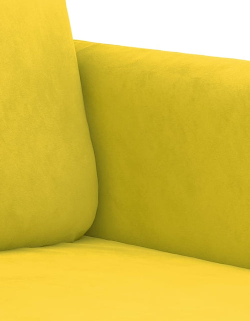 Încărcați imaginea în vizualizatorul Galerie, Set canapea 2 piese, galben, catifea - Lando
