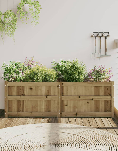 Încărcați imaginea în vizualizatorul Galerie, Jardinieră de grădină, 150x50x50 cm, lemn de pin impregnat - Lando
