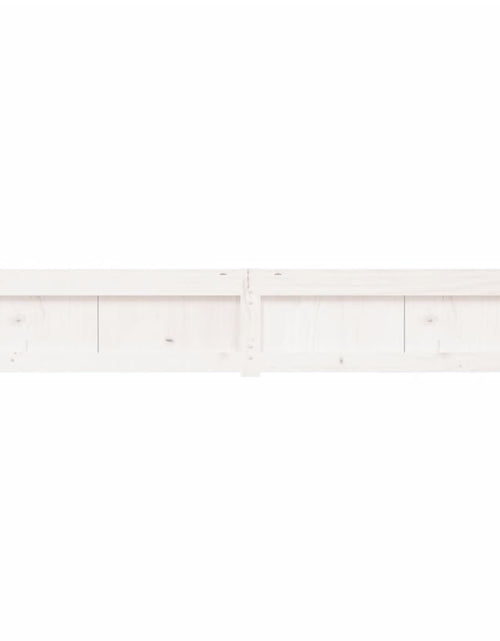 Încărcați imaginea în vizualizatorul Galerie, Jardinieră de grădină, alb, 180x31x31 cm, lemn masiv de pin - Lando
