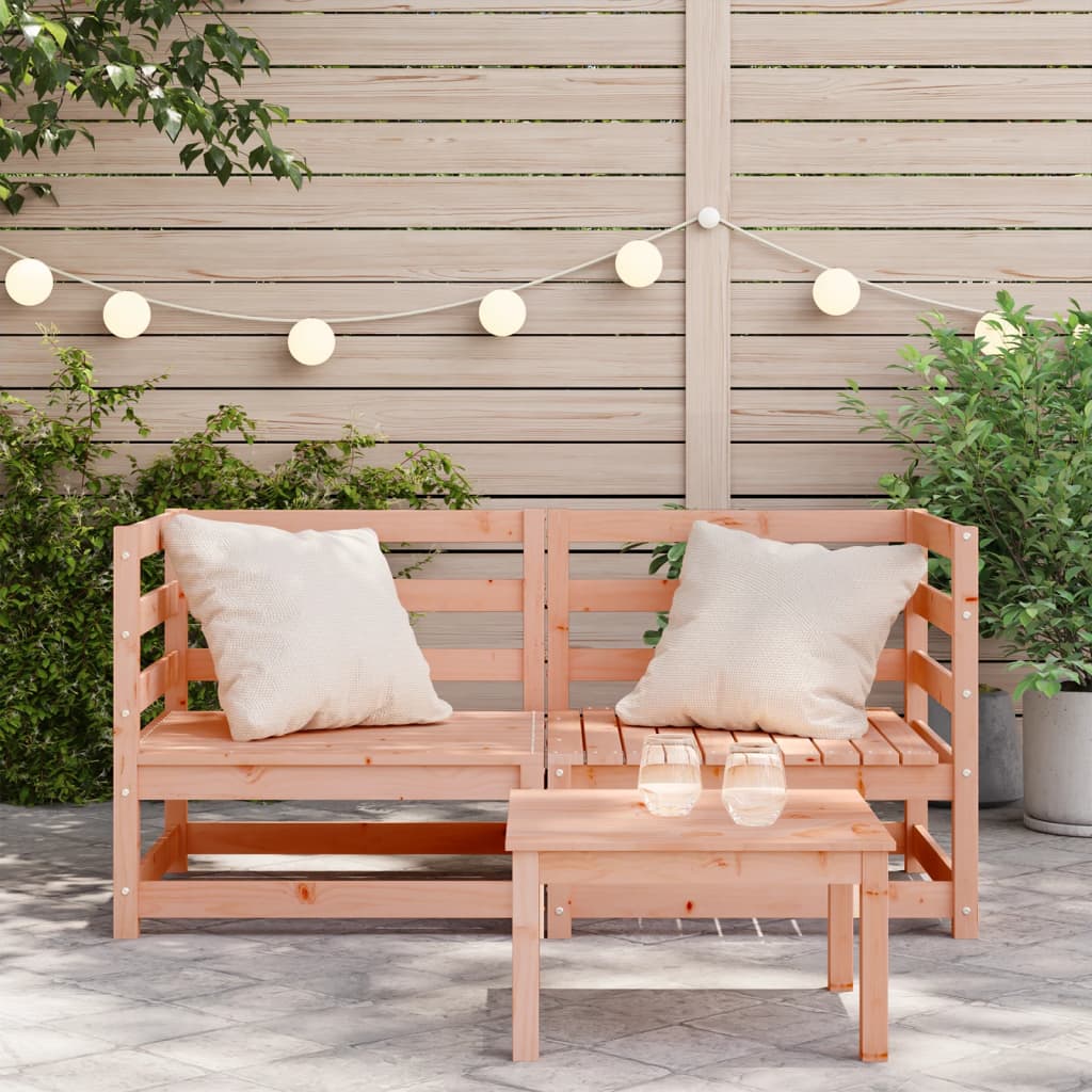 Canapele de colț de grădină, 2 buc., 70x70x67 cm lemn douglas - Lando