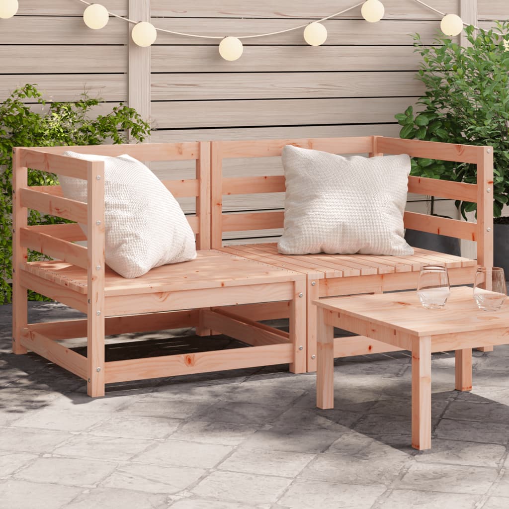 Canapele de colț de grădină, 2 buc., 70x70x67 cm lemn douglas - Lando