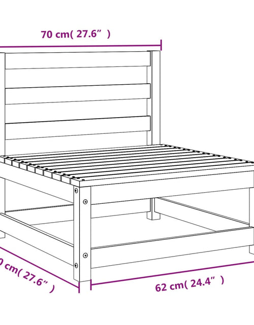 Încărcați imaginea în vizualizatorul Galerie, Canapele grădină fără cotiere, 3 buc., 70x70x67 cm lemn douglas - Lando
