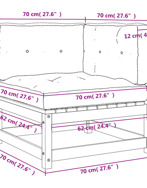 Încărcați imaginea în vizualizatorul Galerie, Canapele de colț de grădină cu perne, 2 buc.,lemn masiv douglas - Lando
