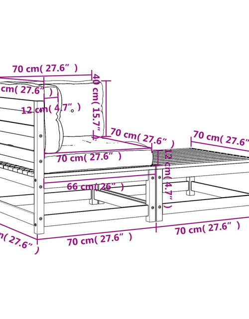 Încărcați imaginea în vizualizatorul Galerie, Canapea de colț de grădină, cu perne și taburet - Lando
