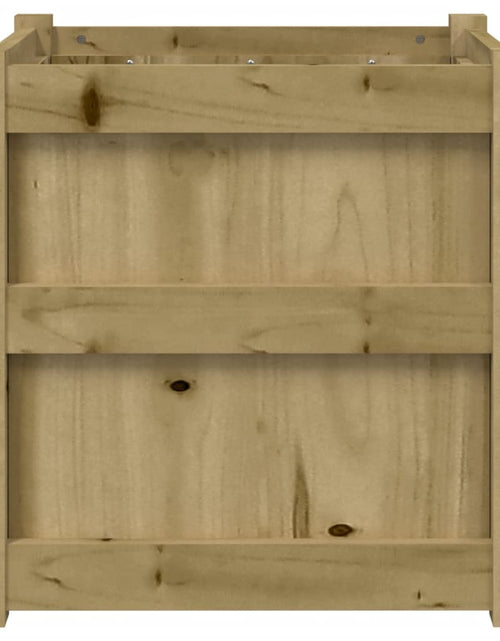 Încărcați imaginea în vizualizatorul Galerie, Jardinieră de grădină, 50x50x50 cm, lemn de pin impregnat - Lando
