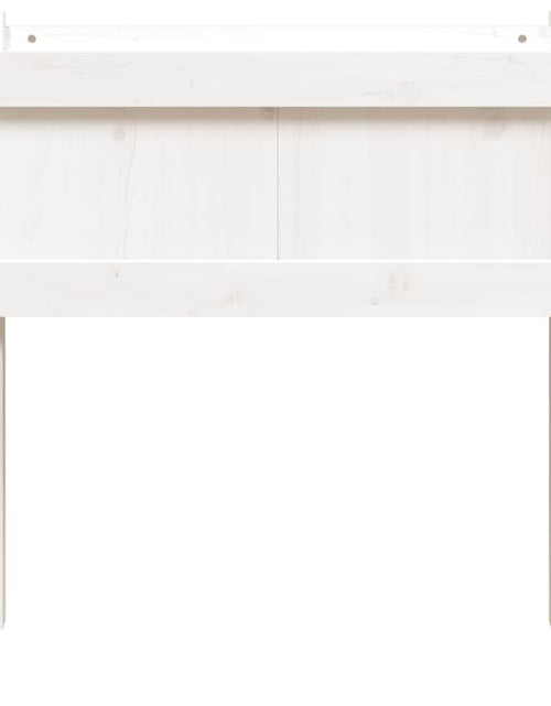 Încărcați imaginea în vizualizatorul Galerie, Jardinier de grădină cu picioare, alb, 70x31x70 cm, lemn masiv - Lando
