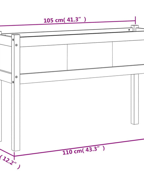 Încărcați imaginea în vizualizatorul Galerie, Jardiniere de grădină cu picioare 2 buc. alb lemn masiv de pin - Lando
